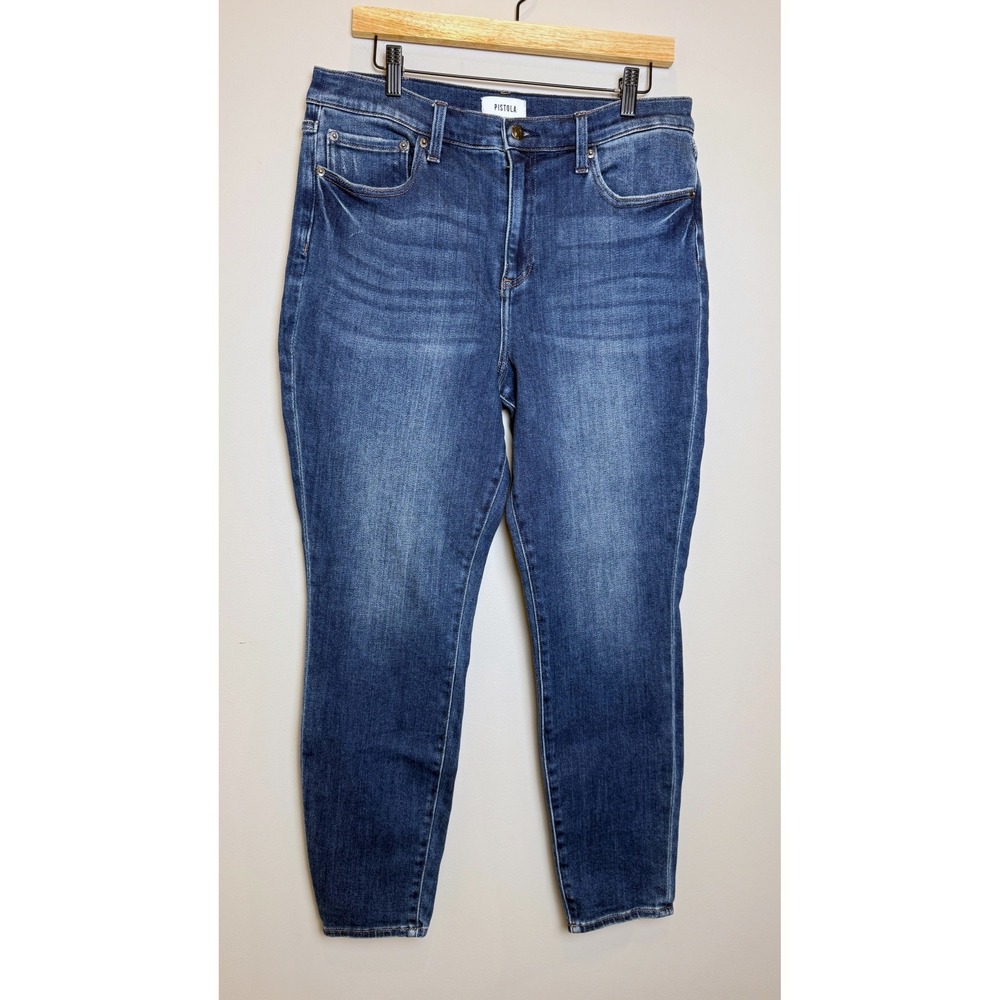 Pistola Audrey Skinny Jeans High Rise Blue 32 Slim Stretch Classic Casual Luxe